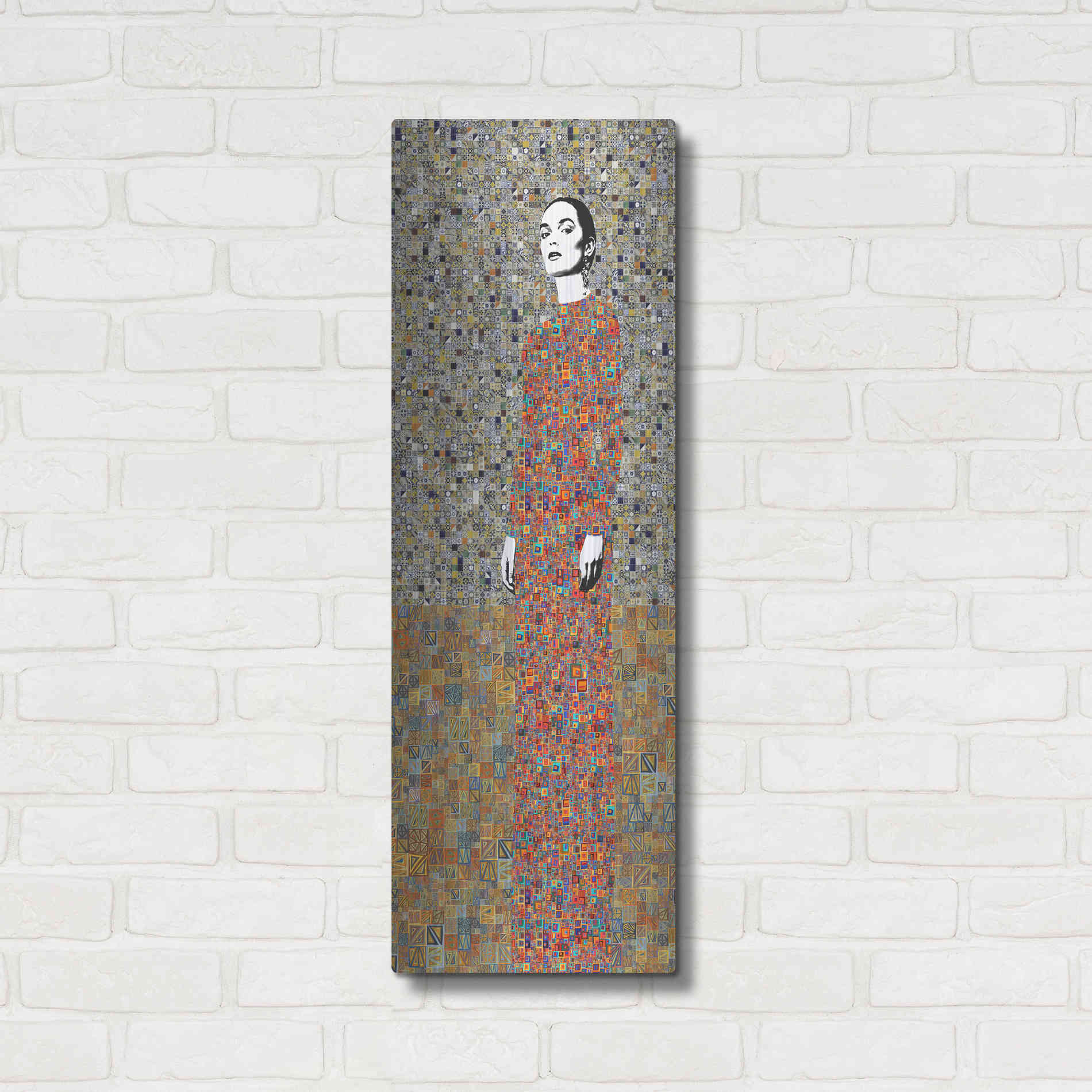 Luxe Metal Art 'La Liveracion del Pasado by Jose Cacho Metal Wall Art,12x36