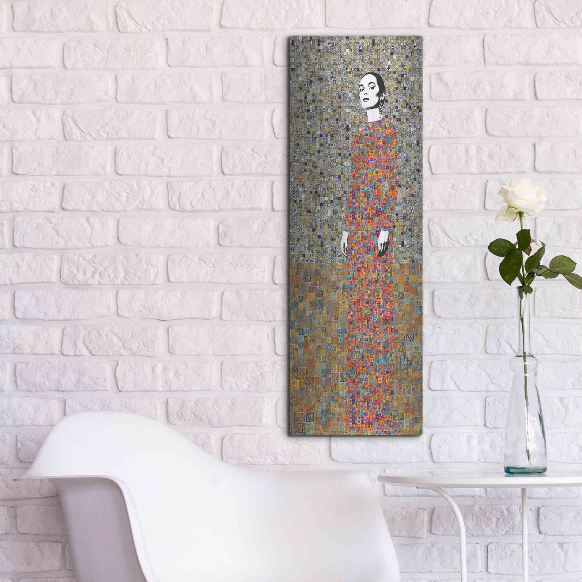 Luxe Metal Art 'La Liveracion del Pasado by Jose Cacho Metal Wall Art,12x36