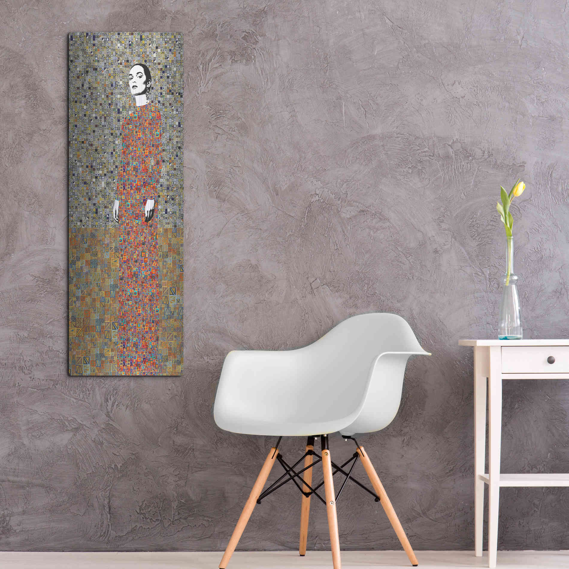 Luxe Metal Art 'La Liveracion del Pasado by Jose Cacho Metal Wall Art,16x48