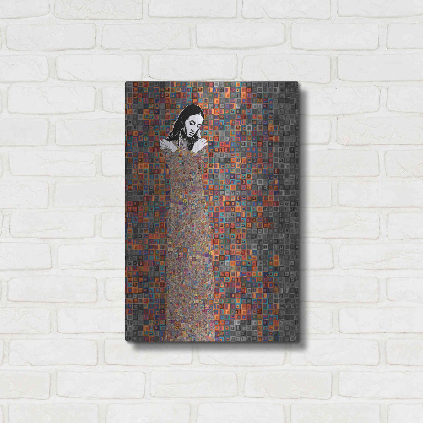 Luxe Metal Art 'El Abrazo by Jose Cacho Metal Wall Art,16x24