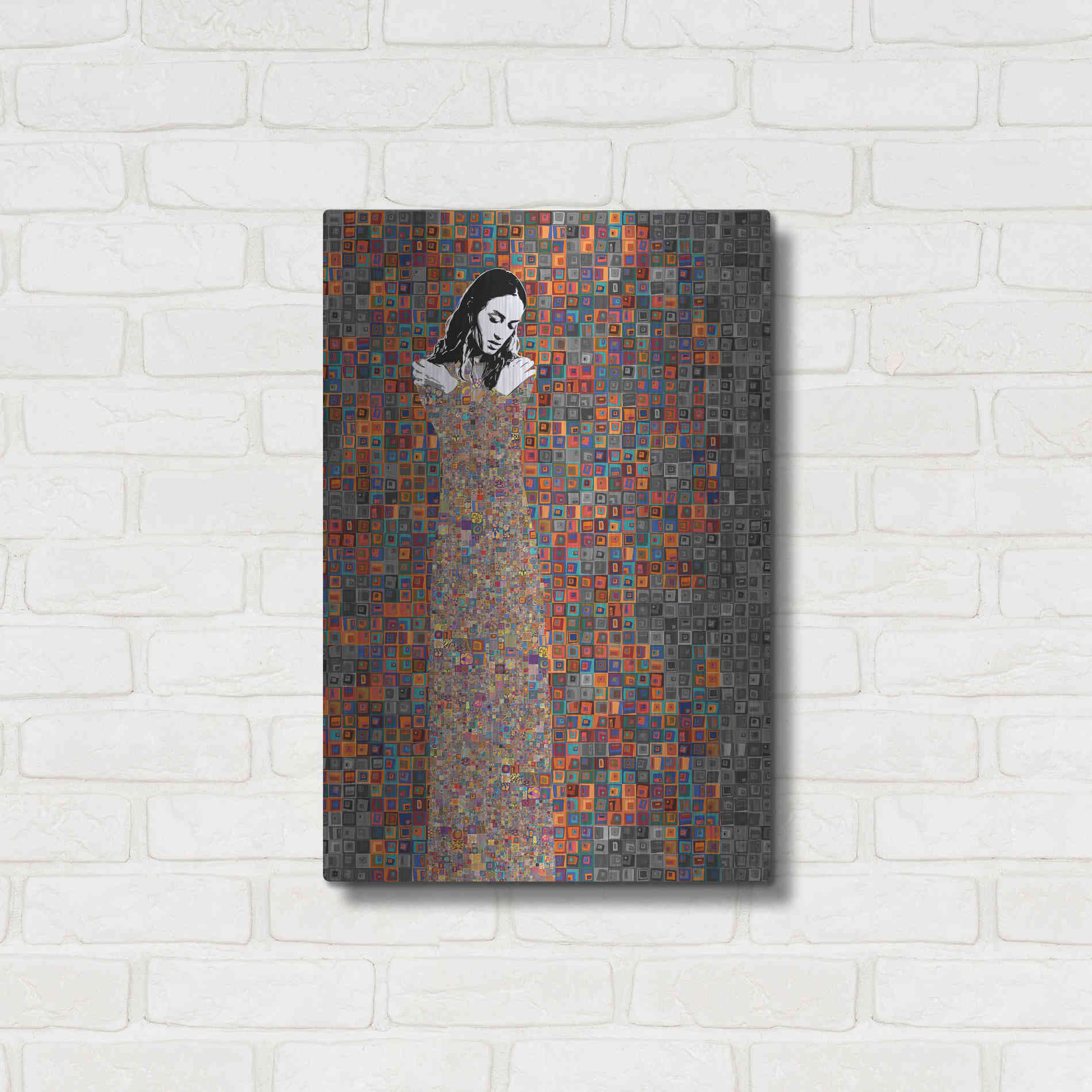 Luxe Metal Art 'El Abrazo by Jose Cacho Metal Wall Art,16x24