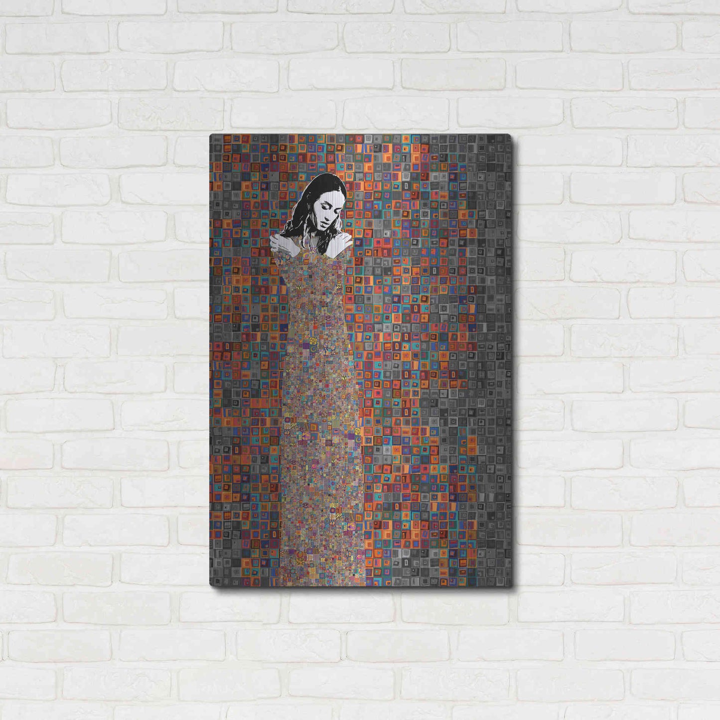 Luxe Metal Art 'El Abrazo by Jose Cacho Metal Wall Art,24x36