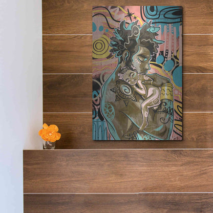 Luxe Metal Art 'The Brightest by Justin Copeland Metal Wall Art,12x16