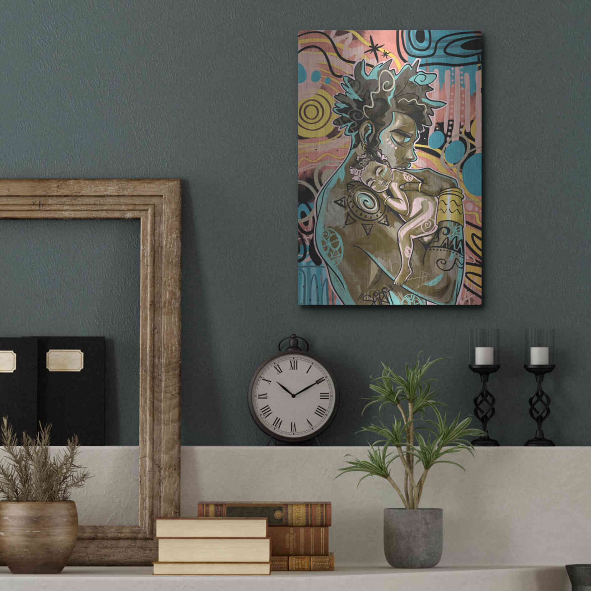 Luxe Metal Art 'The Brightest by Justin Copeland Metal Wall Art,12x16