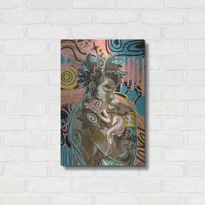 Luxe Metal Art 'The Brightest by Justin Copeland Metal Wall Art,16x24