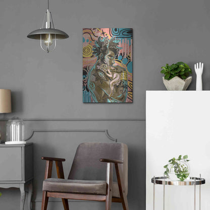 Luxe Metal Art 'The Brightest by Justin Copeland Metal Wall Art,16x24