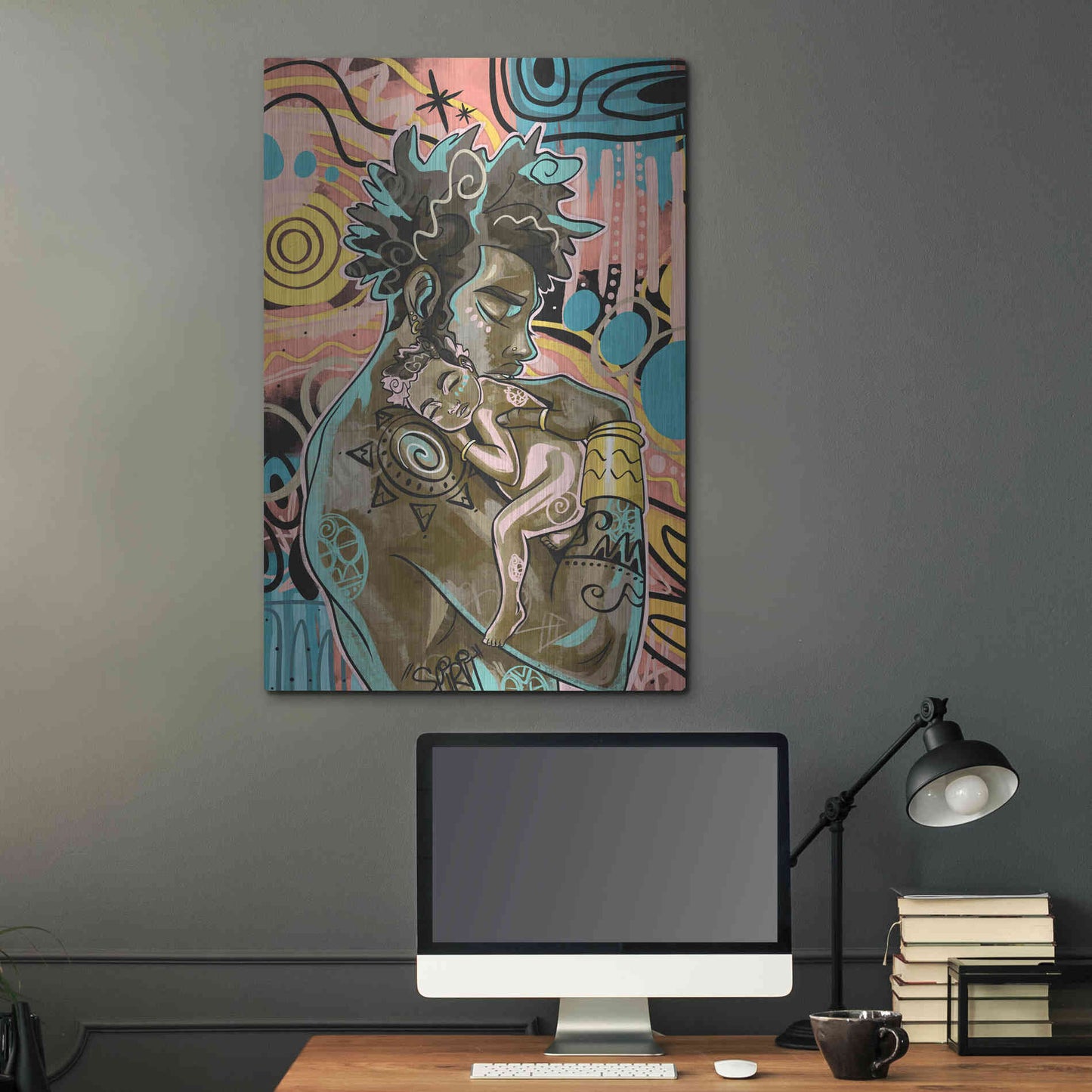 Luxe Metal Art 'The Brightest by Justin Copeland Metal Wall Art,24x36