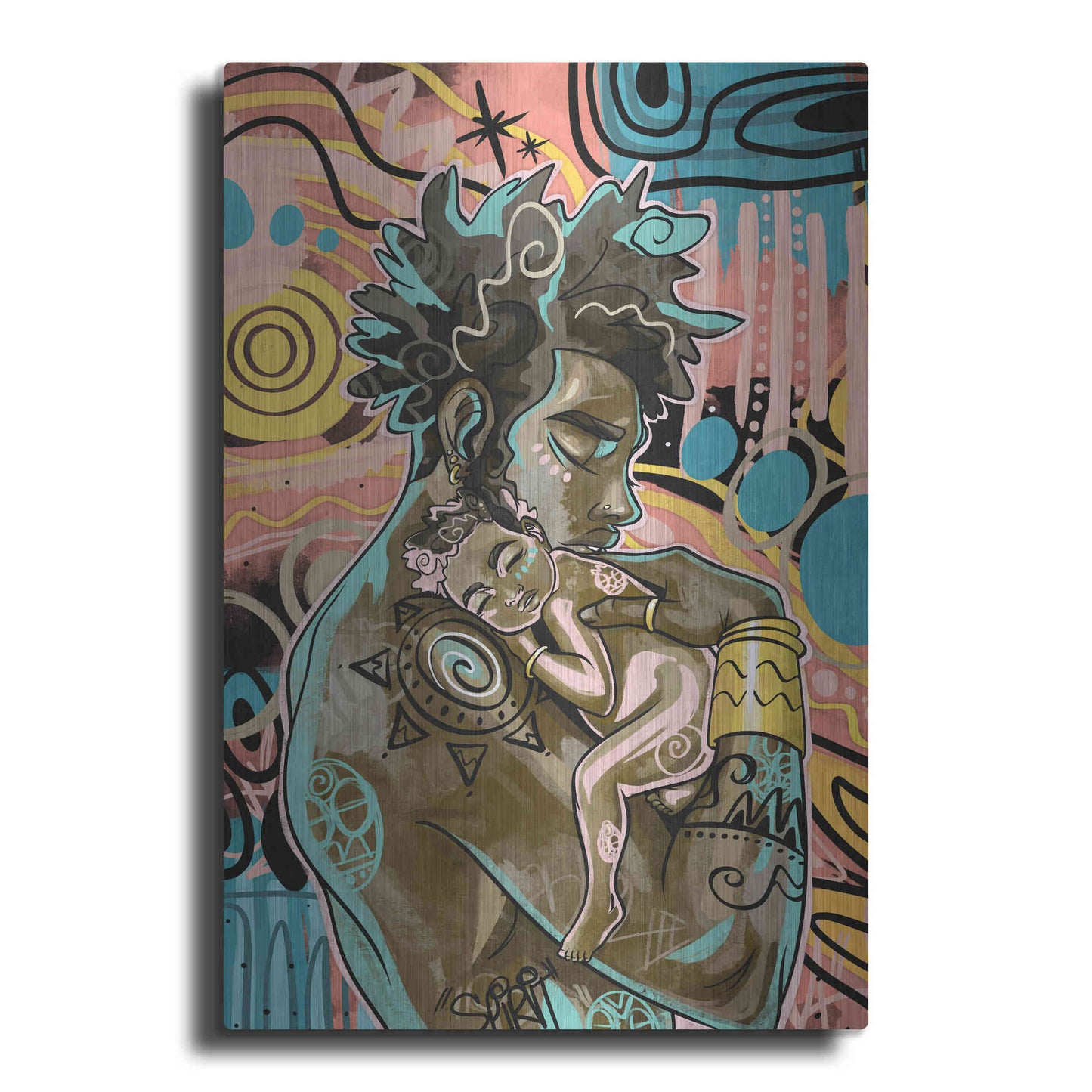 Luxe Metal Art 'The Brightest by Justin Copeland Metal Wall Art