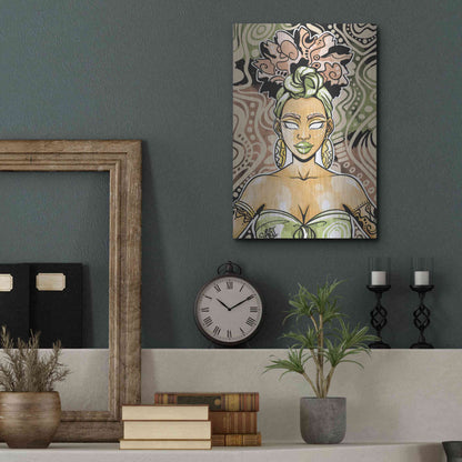 Luxe Metal Art 'Nailah by Justin Copeland Metal Wall Art,12x16