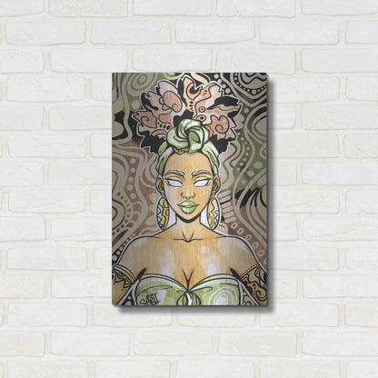 Luxe Metal Art 'Nailah by Justin Copeland Metal Wall Art,16x24