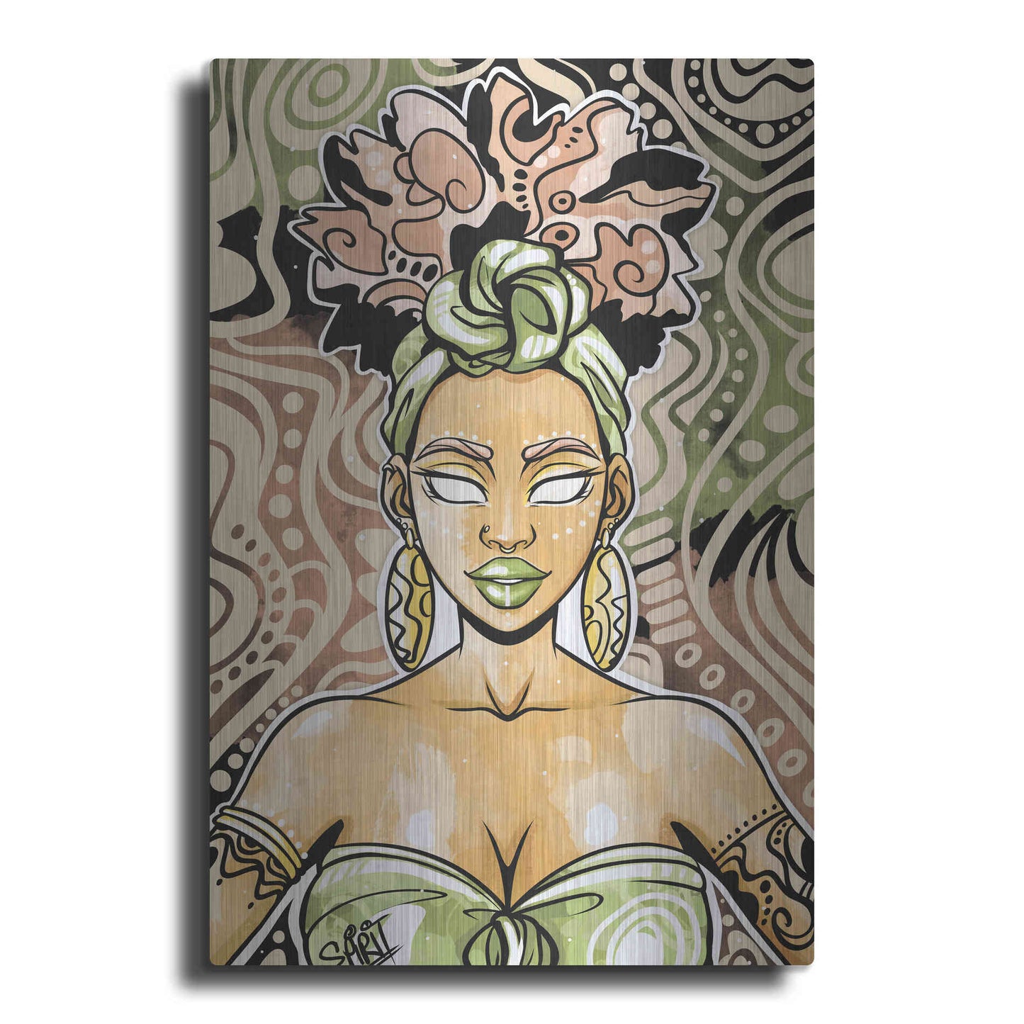 Luxe Metal Art 'Nailah by Justin Copeland Metal Wall Art