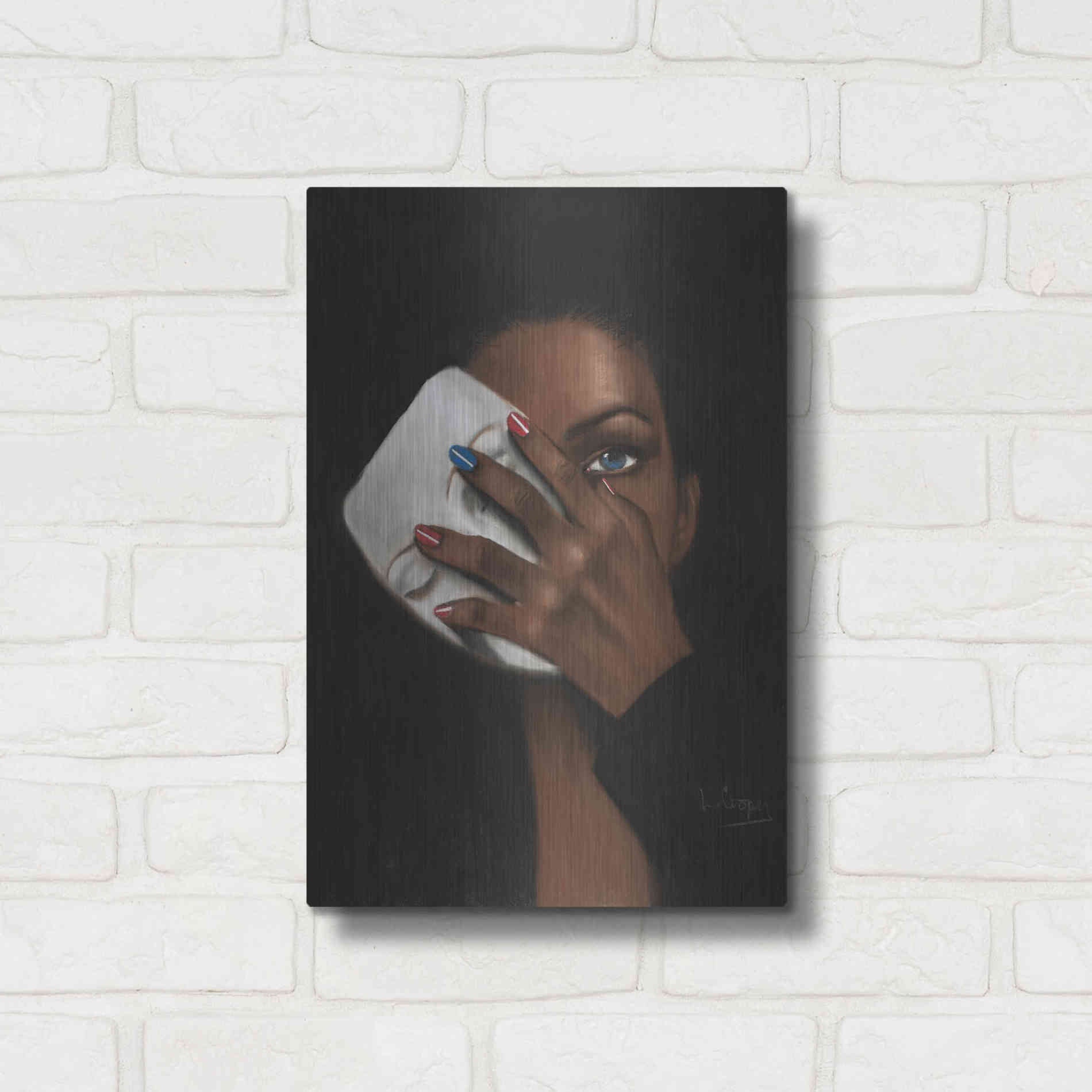 Luxe Metal Art 'In Justice for All by Laurie Cooper Metal Wall Art,12x16