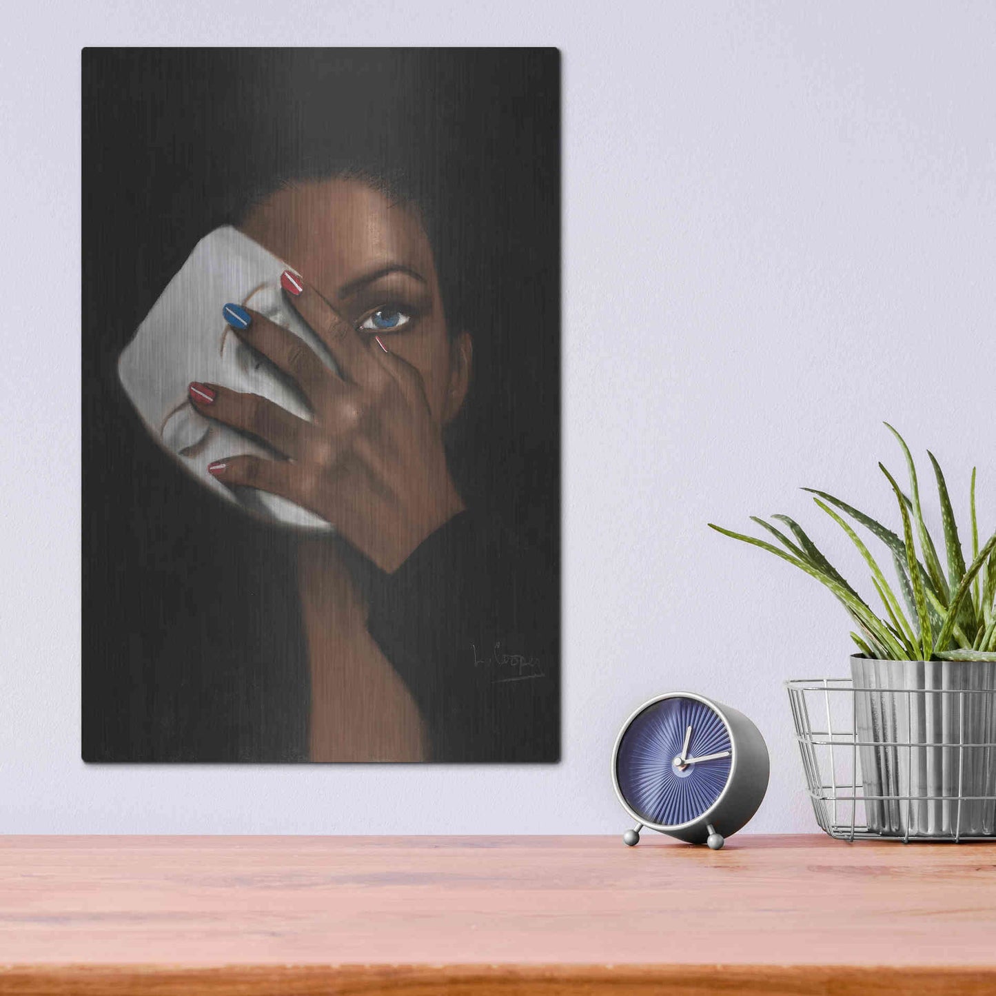 Luxe Metal Art 'In Justice for All by Laurie Cooper Metal Wall Art,12x16