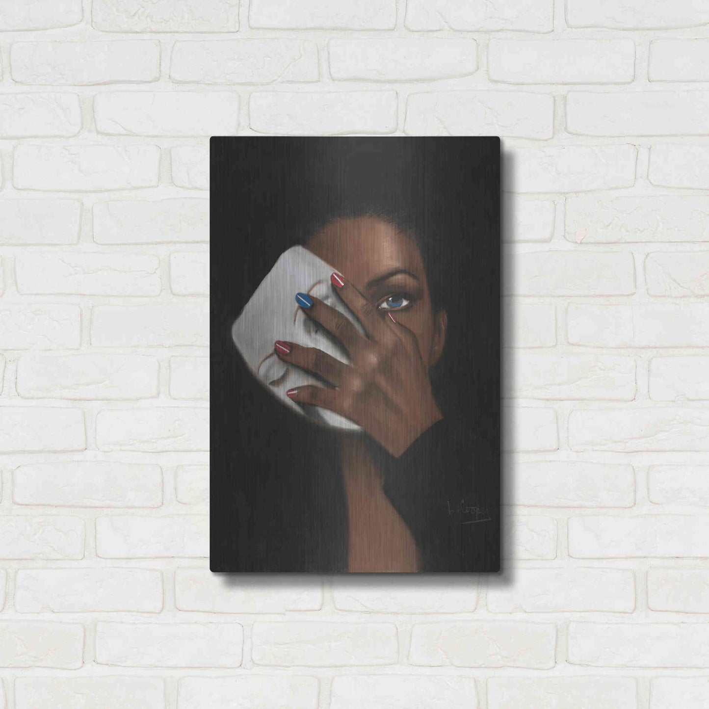 Luxe Metal Art 'In Justice for All by Laurie Cooper Metal Wall Art,16x24