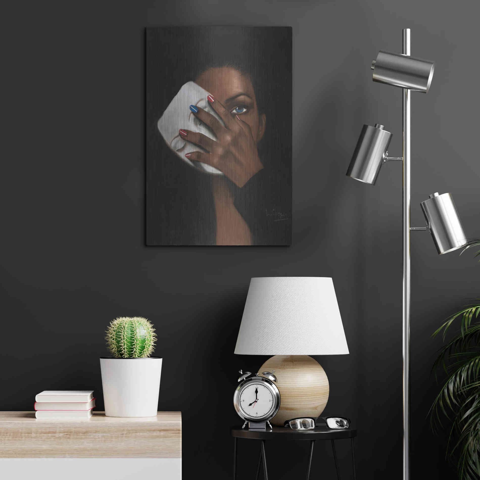 Luxe Metal Art 'In Justice for All by Laurie Cooper Metal Wall Art,16x24