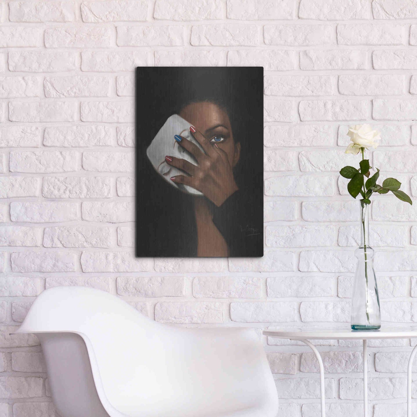 Luxe Metal Art 'In Justice for All by Laurie Cooper Metal Wall Art,16x24