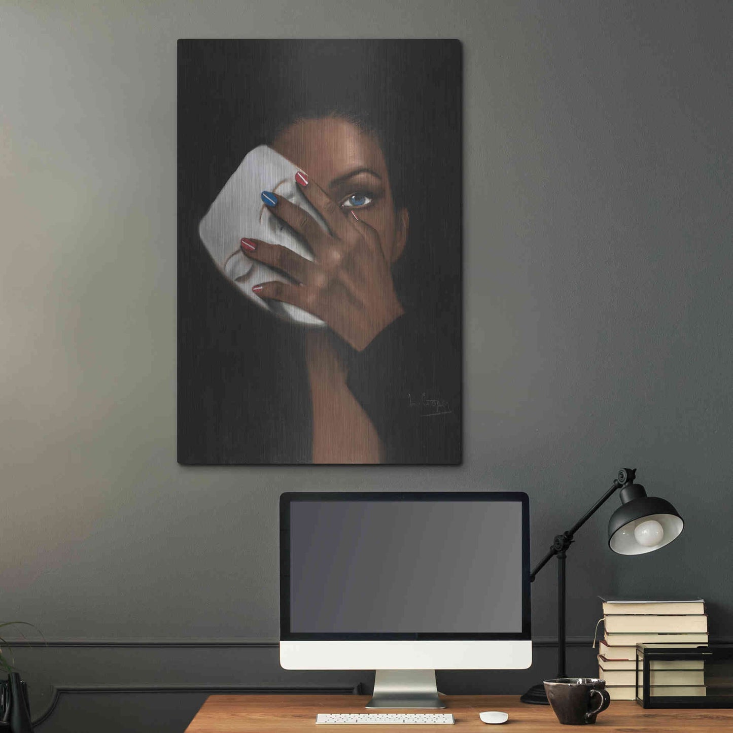 Luxe Metal Art 'In Justice for All by Laurie Cooper Metal Wall Art,24x36