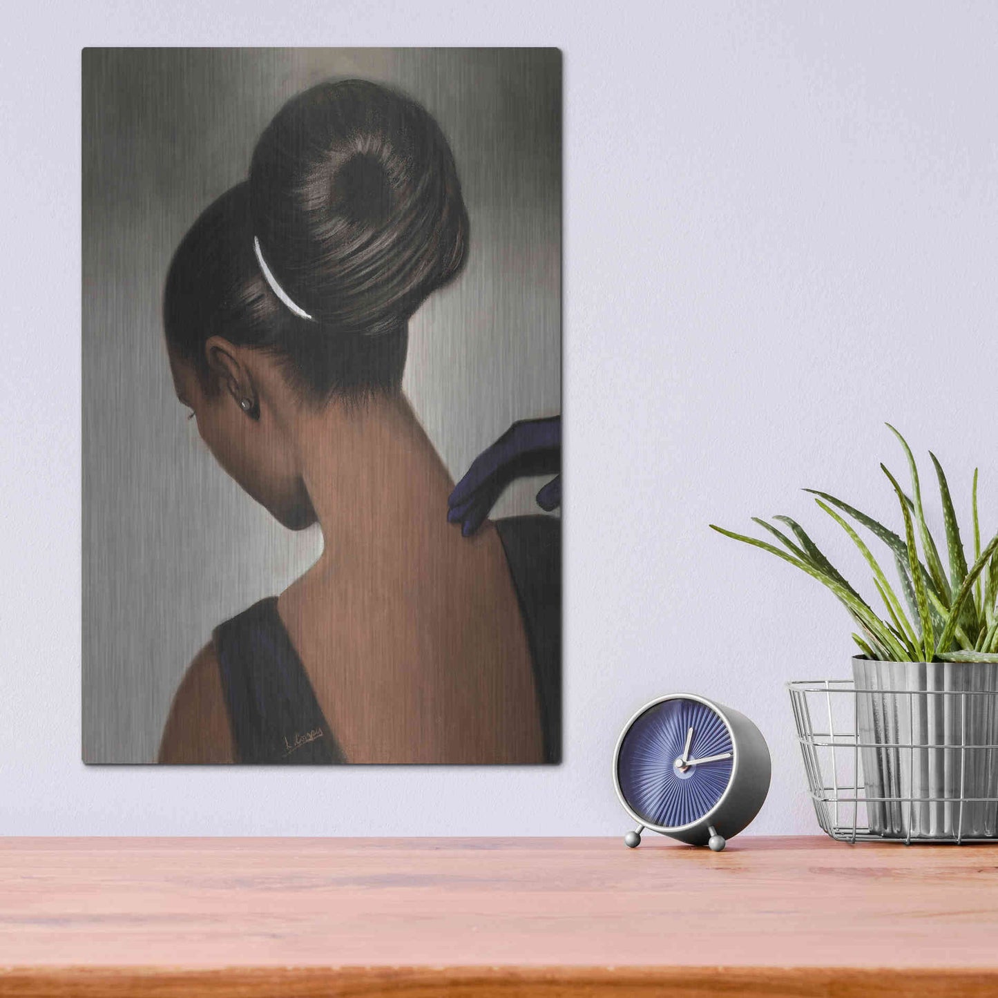 Luxe Metal Art 'Elegance by Laurie Cooper Metal Wall Art,12x16