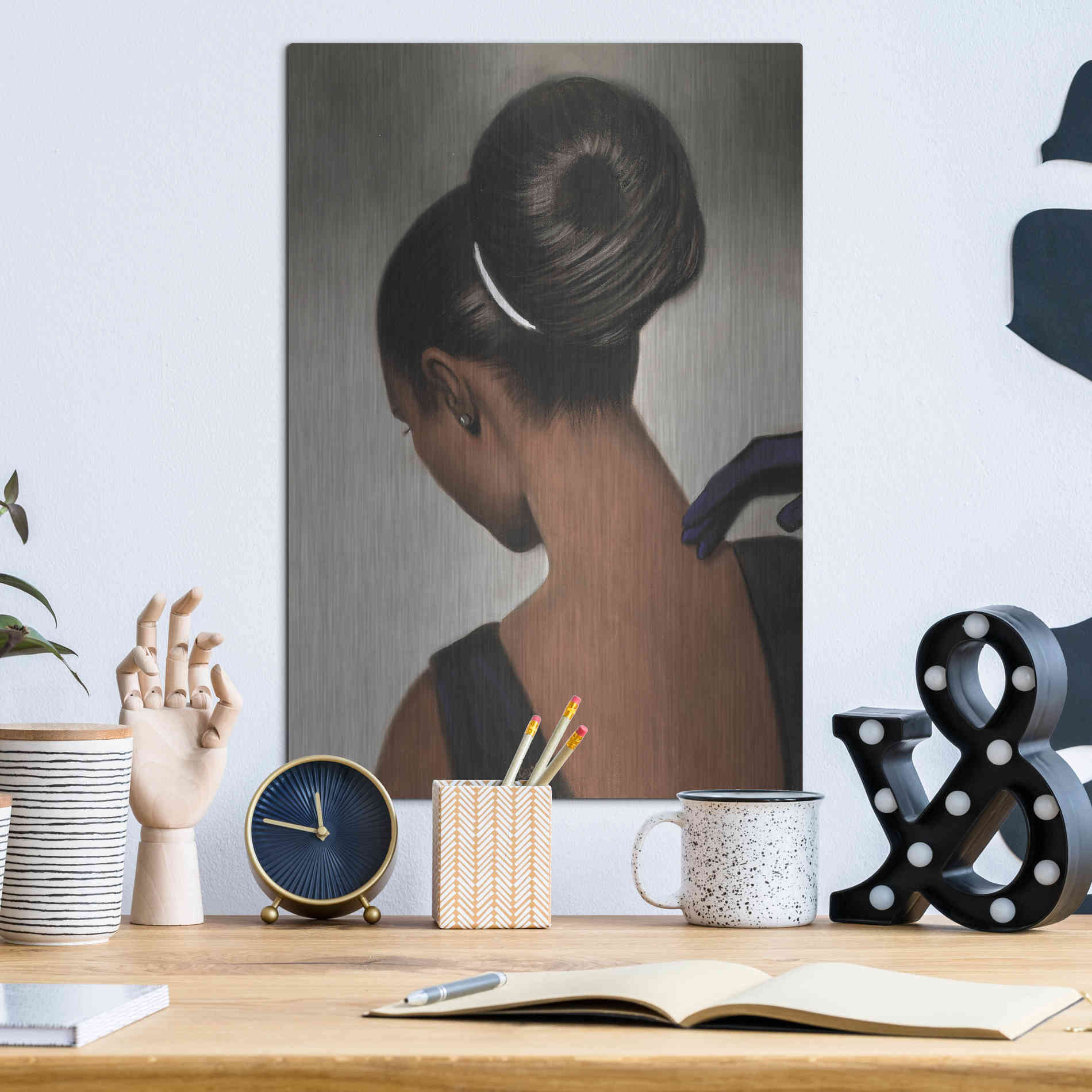 Luxe Metal Art 'Elegance by Laurie Cooper Metal Wall Art,12x16