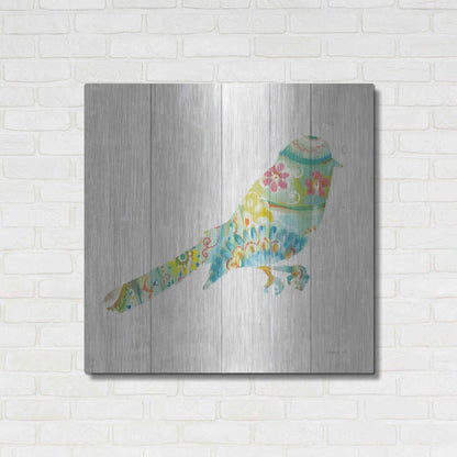 Luxe Metal Art 'Spring Dream Paisley X' by Danhui Nai, Metal Wall Art,36x36