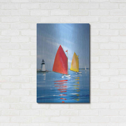 Luxe Metal Art  'Horizon Light'  by Sally Caldwell Fisher, Metal Wall Art,24x36