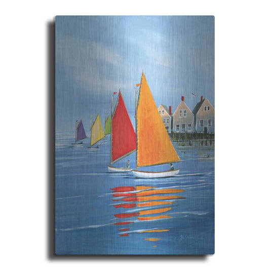 Luxe Metal Art  'Mariner’s Landing'  by Sally Caldwell Fisher, Metal Wall Art