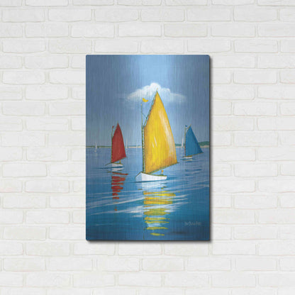 Luxe Metal Art  'Newport Regatta'  by Sally Caldwell Fisher, Metal Wall Art,24x36