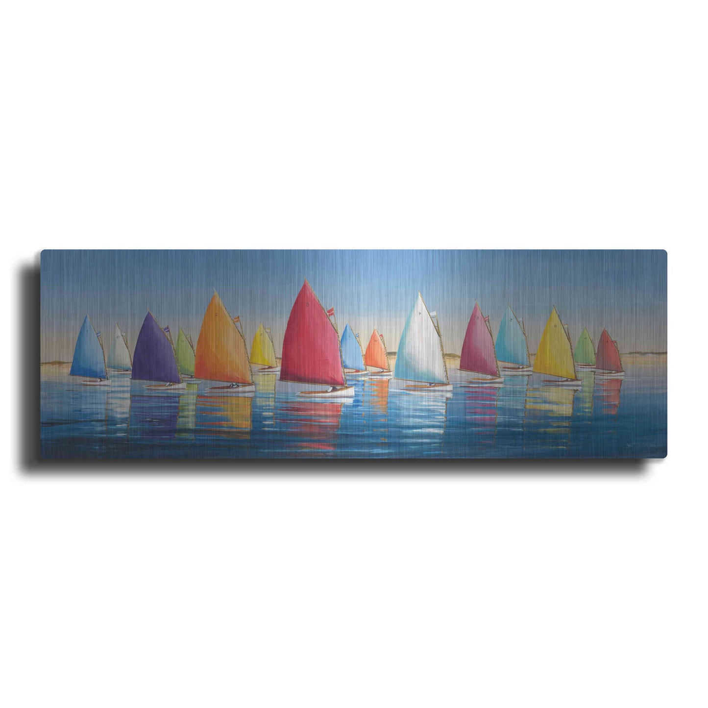 Luxe Metal Art  'Flying Colors'  by Sally Caldwell Fisher, Metal Wall Art