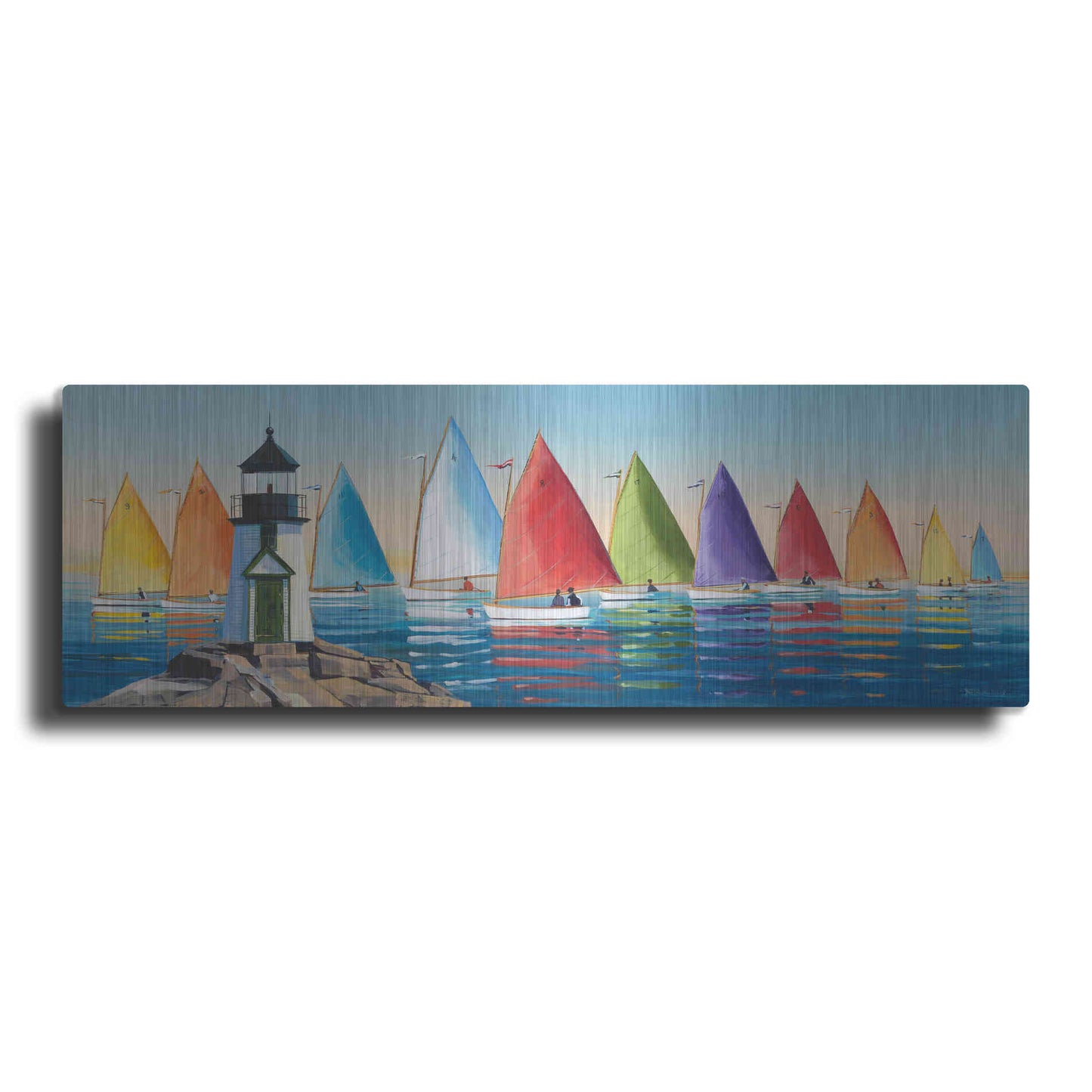 Luxe Metal Art  'After the Races'  by Sally Caldwell Fisher, Metal Wall Art