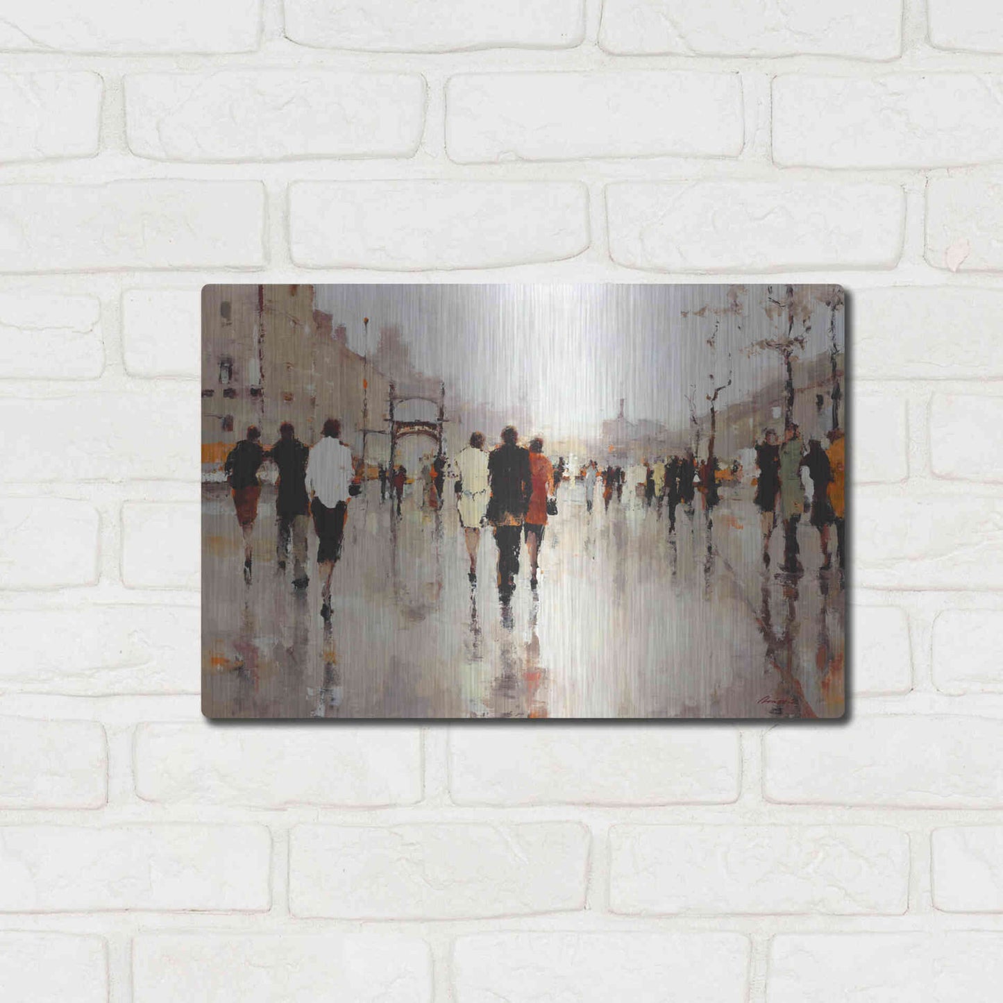 Luxe Metal Art  'Lone Lilly'  by Lorraine Christie, Metal Wall Art,16x12
