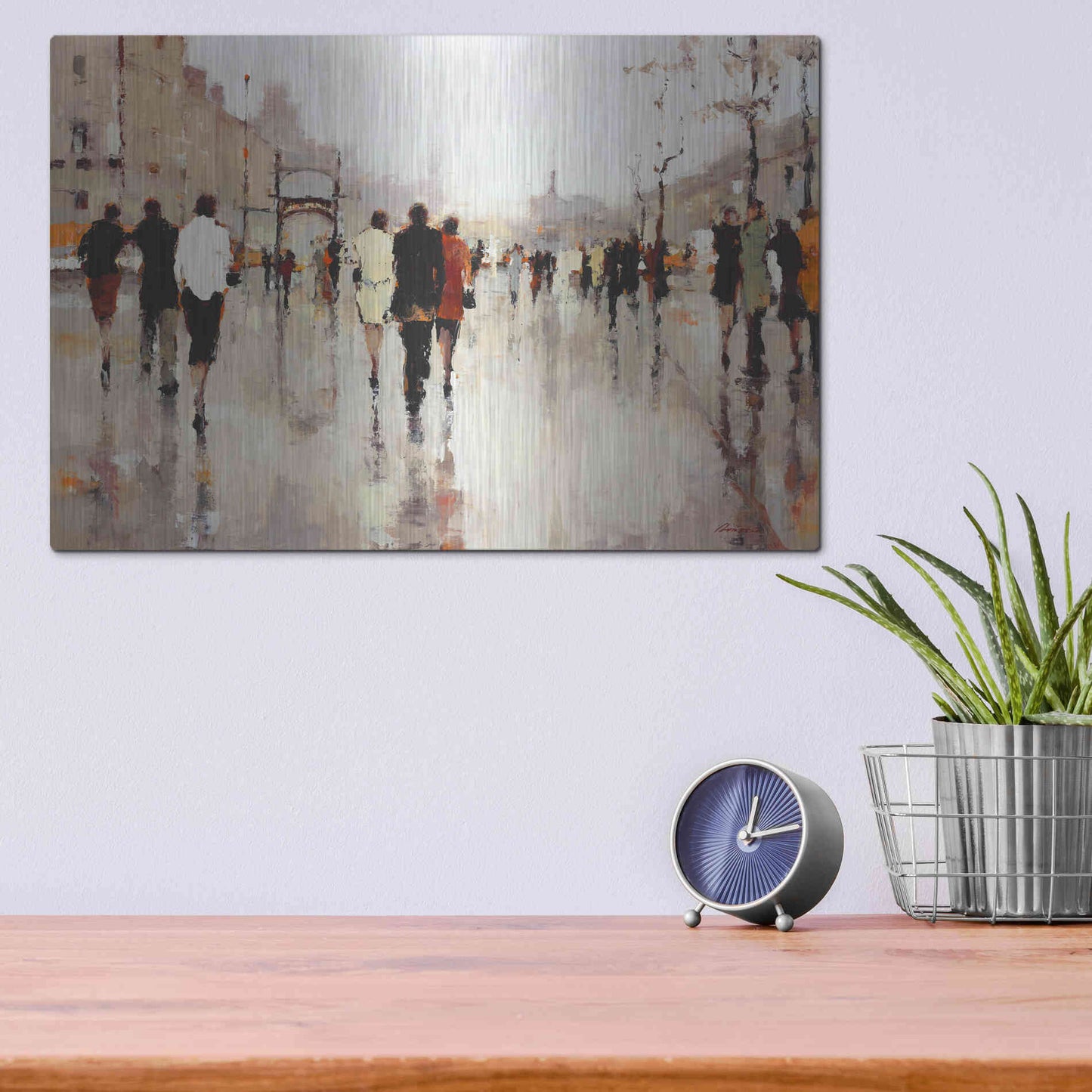 Luxe Metal Art  'Lone Lilly'  by Lorraine Christie, Metal Wall Art,16x12
