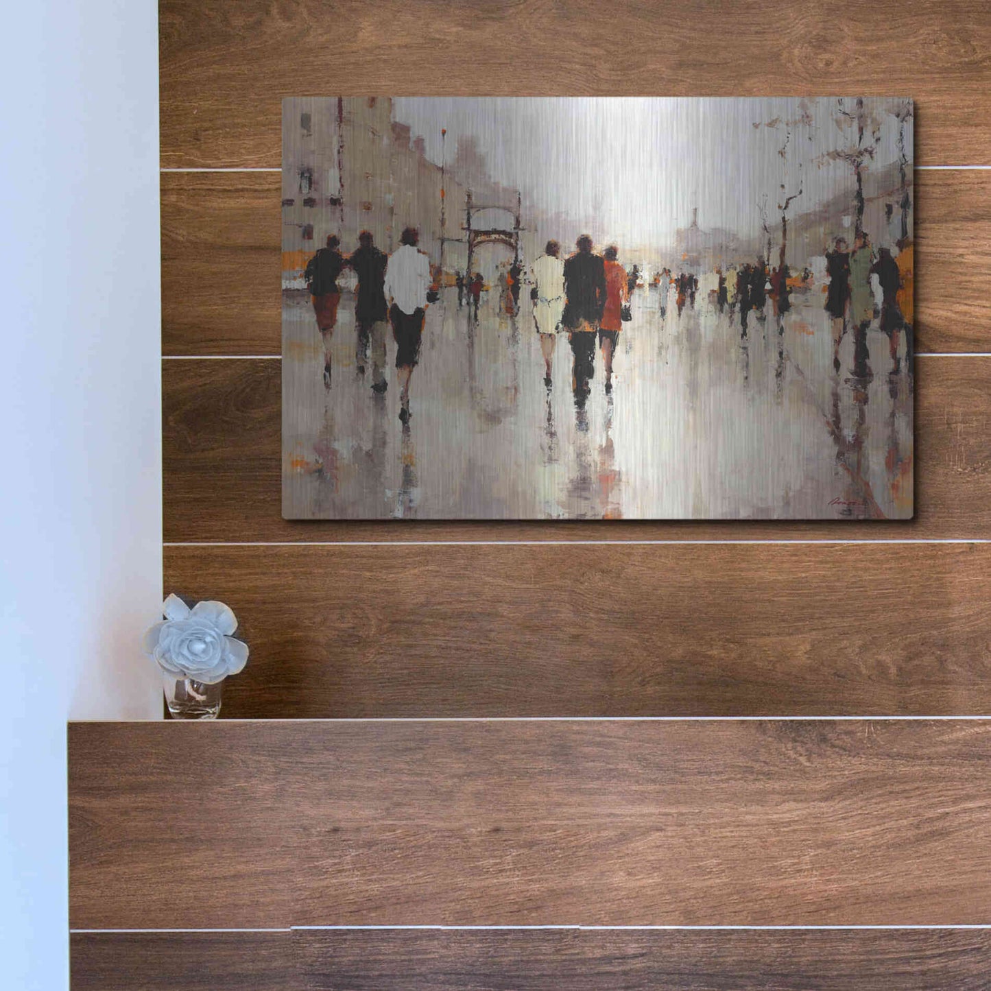 Luxe Metal Art  'Lone Lilly'  by Lorraine Christie, Metal Wall Art,16x12