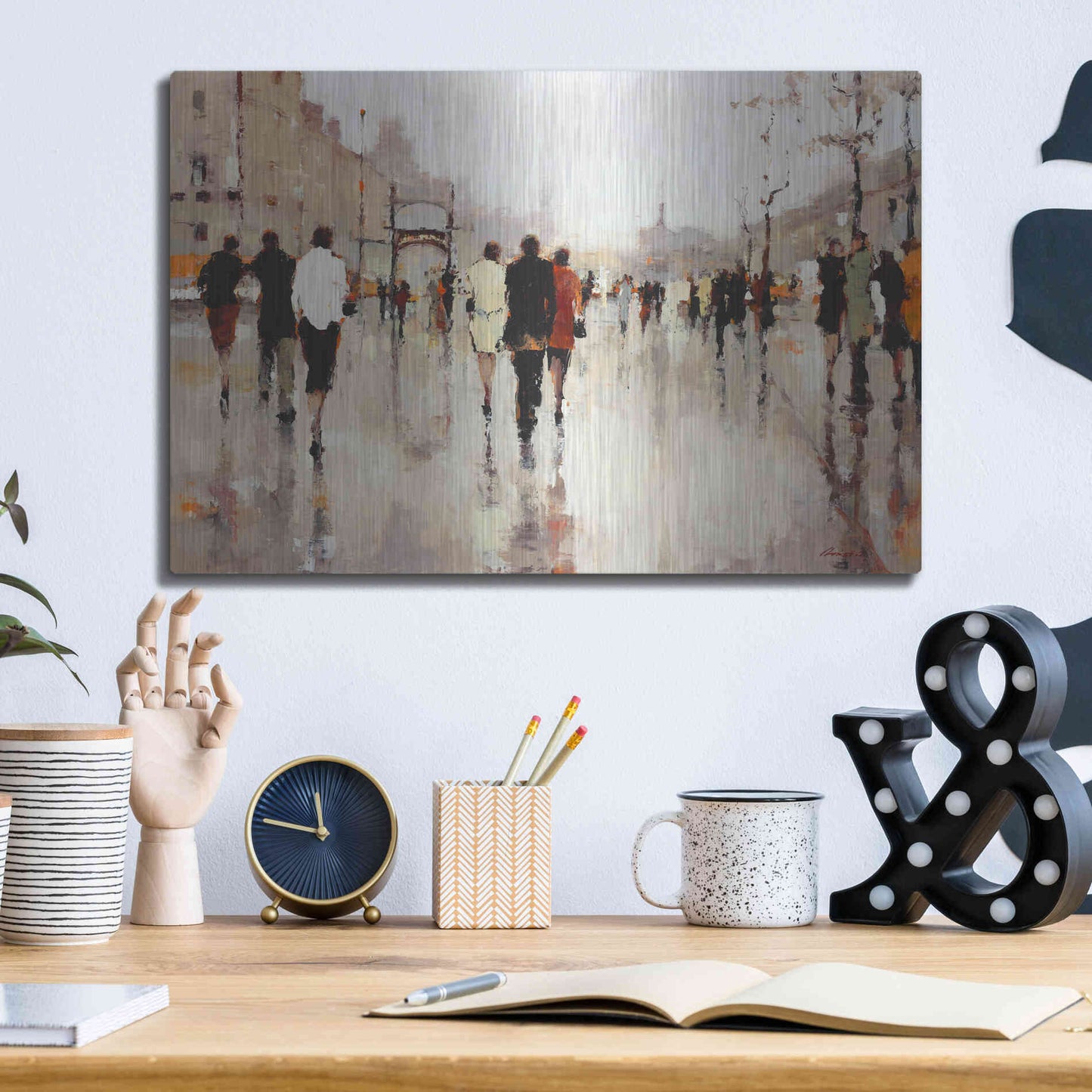 Luxe Metal Art  'Lone Lilly'  by Lorraine Christie, Metal Wall Art,16x12