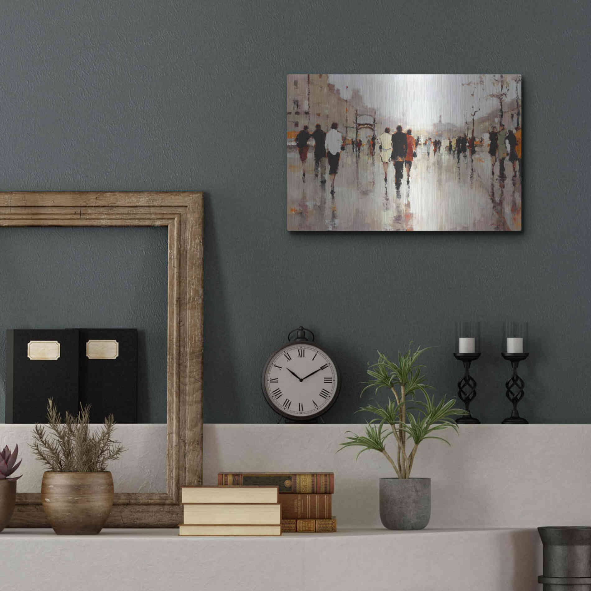 Luxe Metal Art  'Lone Lilly'  by Lorraine Christie, Metal Wall Art,16x12