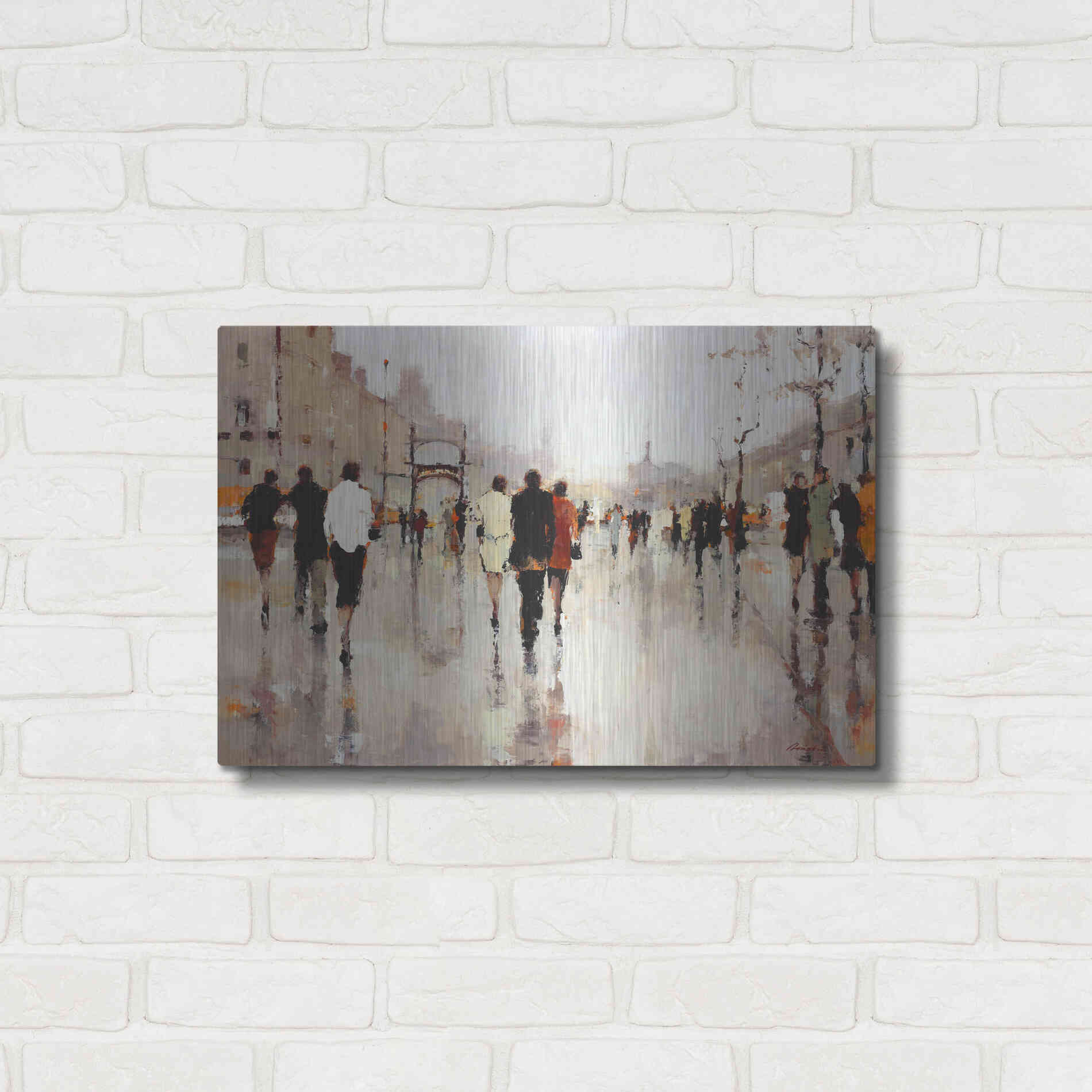 Luxe Metal Art  'Lone Lilly'  by Lorraine Christie, Metal Wall Art,24x16