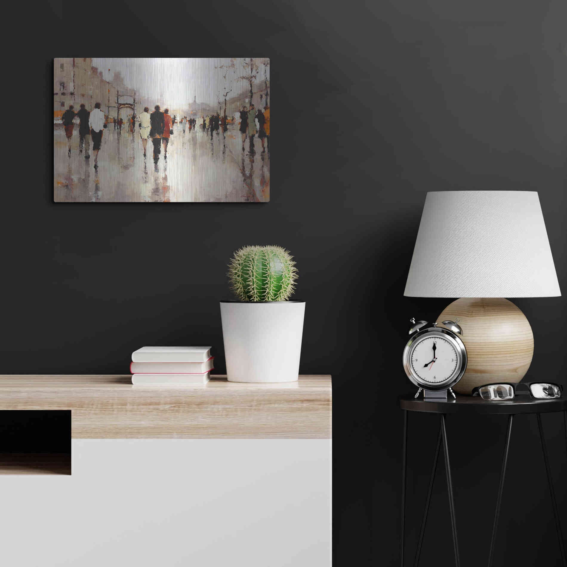 Luxe Metal Art  'Lone Lilly'  by Lorraine Christie, Metal Wall Art,24x16