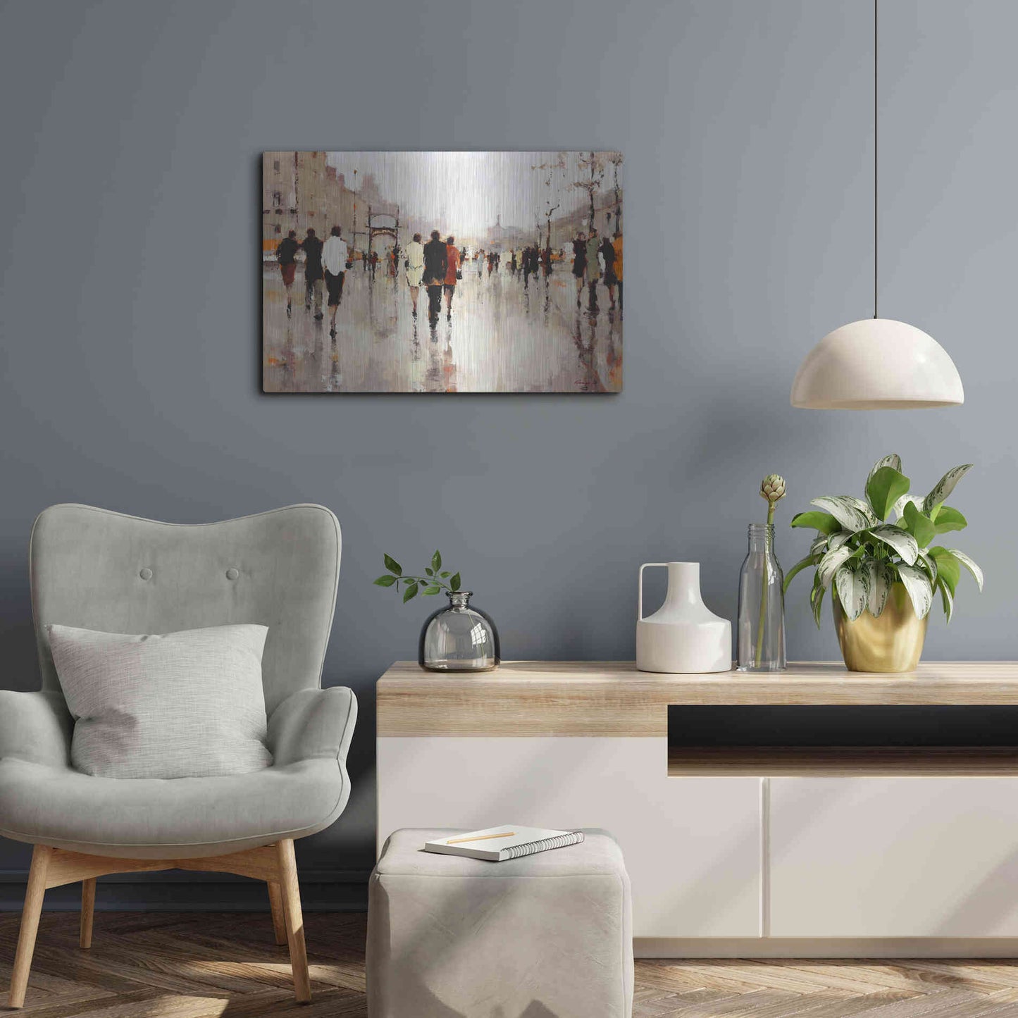 Luxe Metal Art  'Lone Lilly'  by Lorraine Christie, Metal Wall Art,24x16