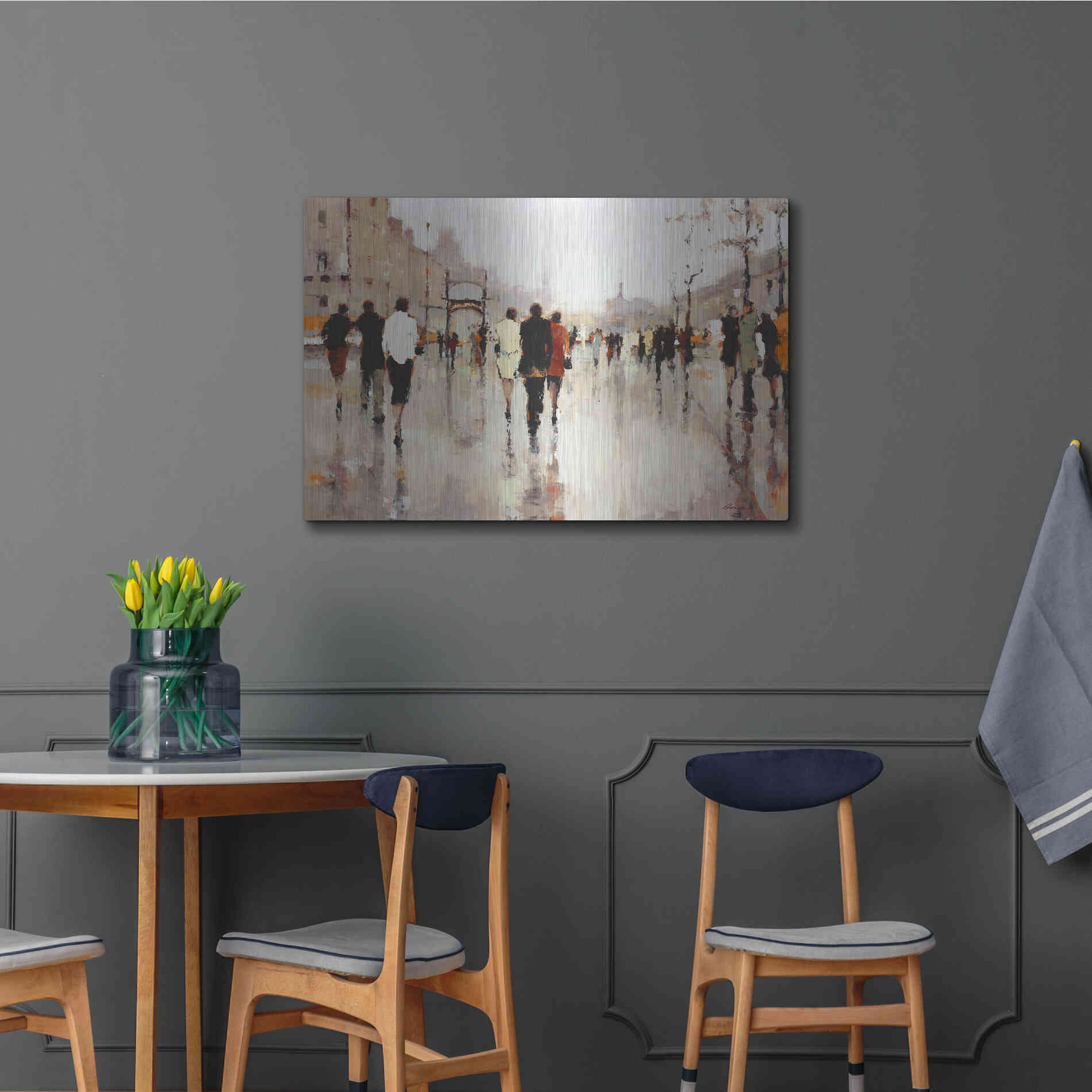 Luxe Metal Art  'Lone Lilly'  by Lorraine Christie, Metal Wall Art,36x24