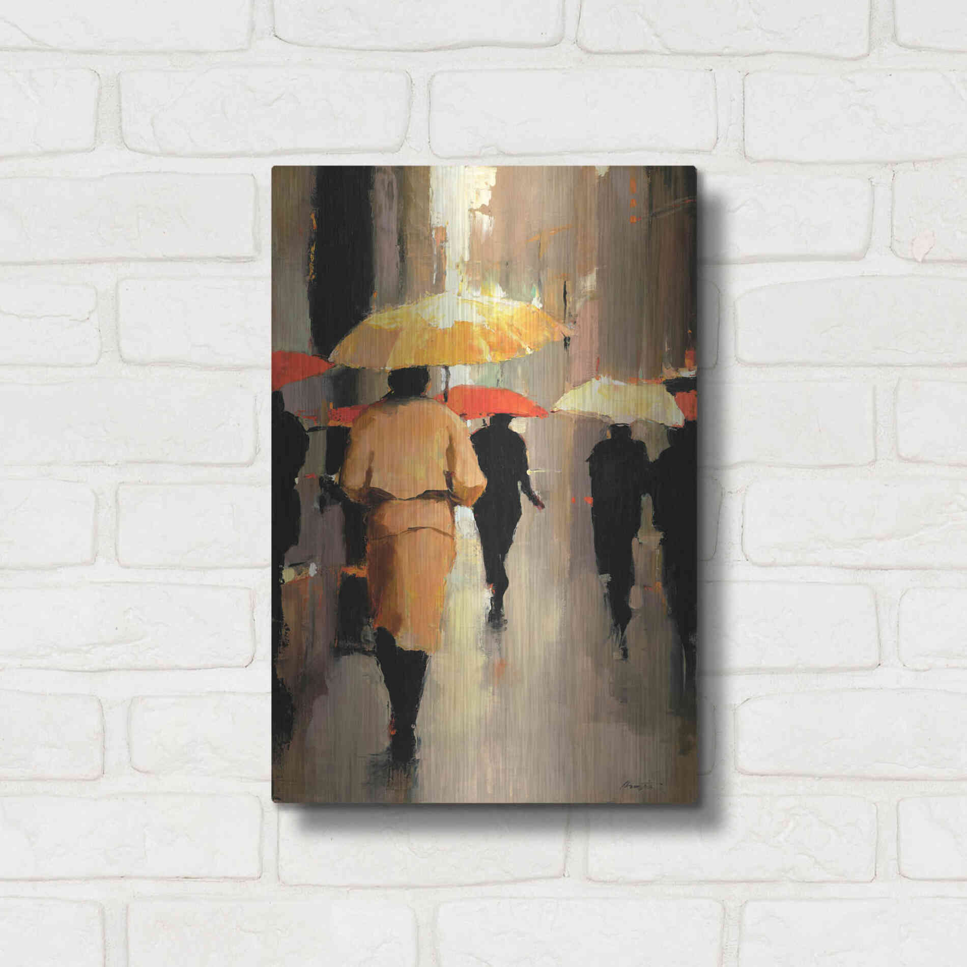Luxe Metal Art  'In Barcelona'  by Lorraine Christie, Metal Wall Art,12x16