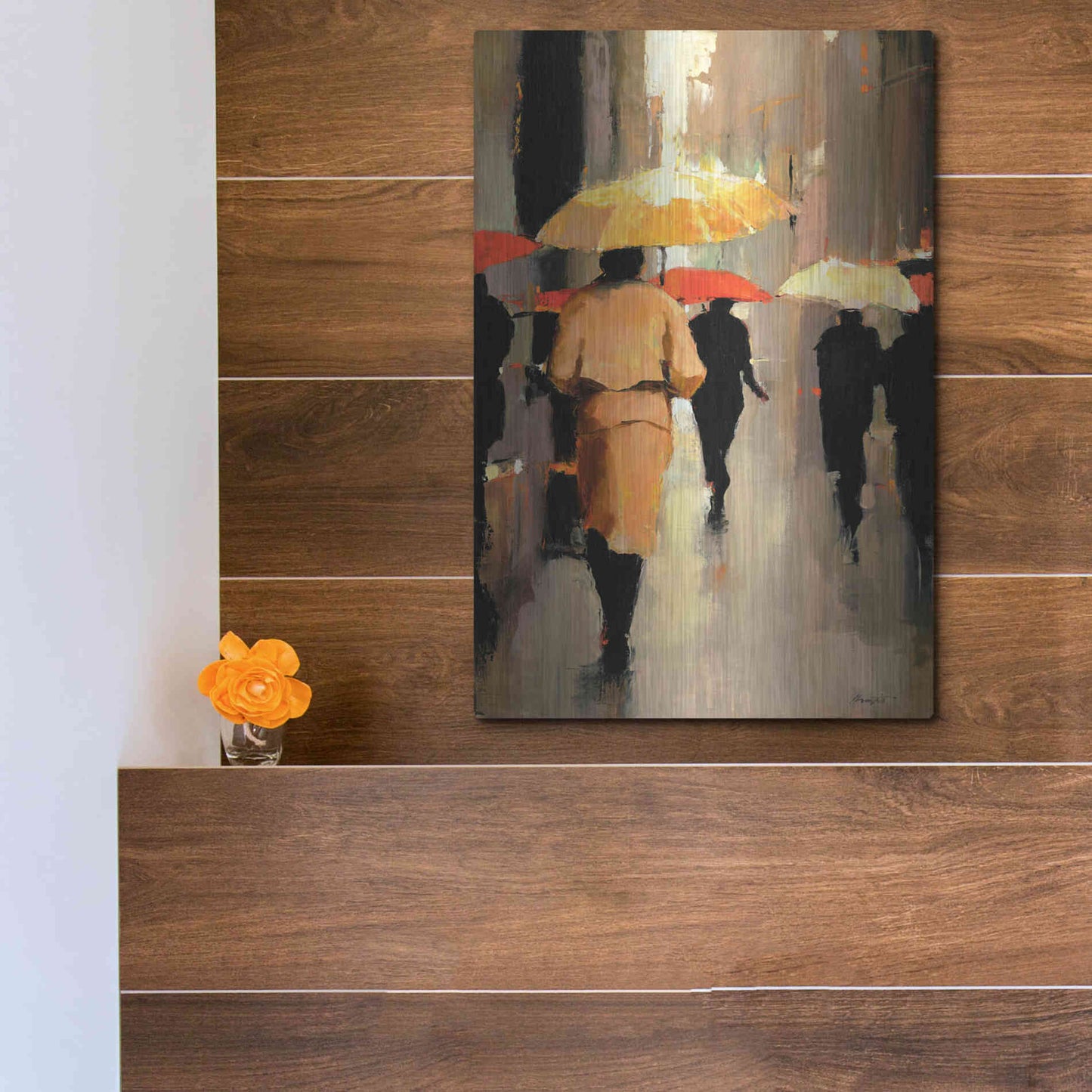 Luxe Metal Art  'In Barcelona'  by Lorraine Christie, Metal Wall Art,12x16
