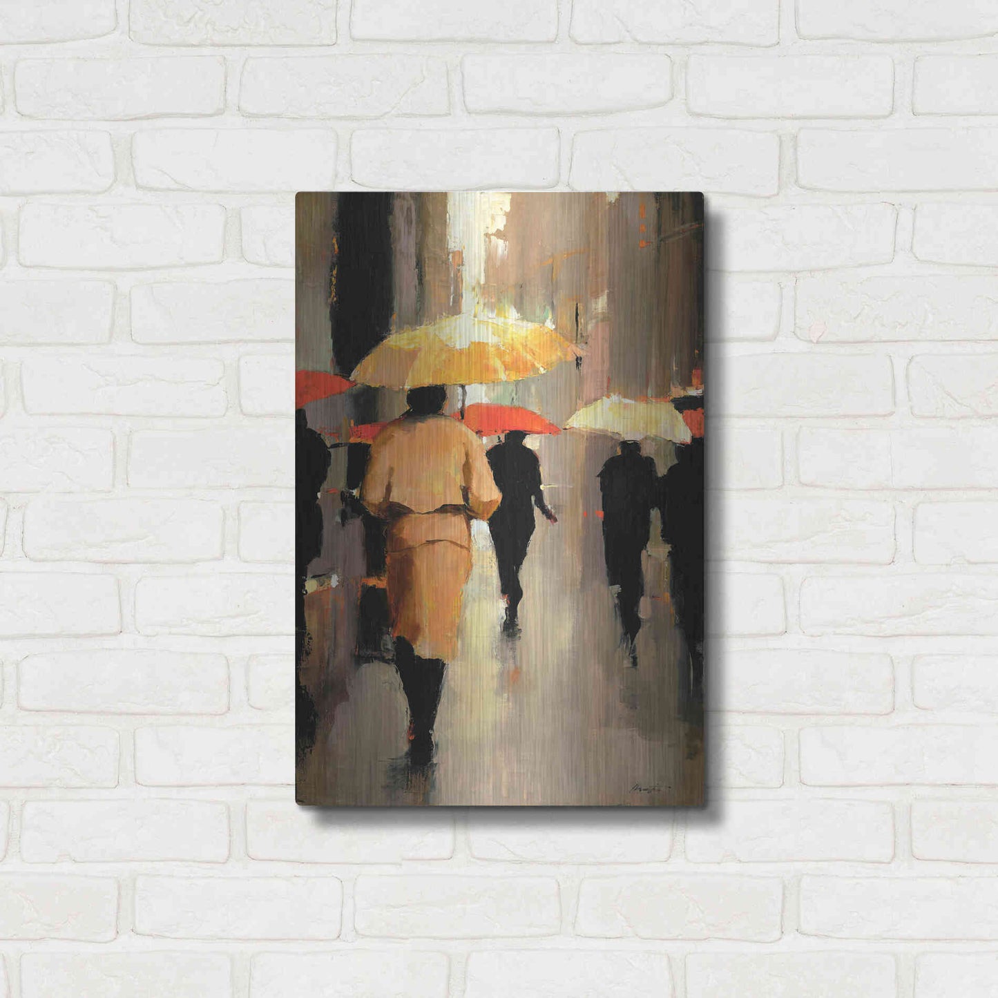 Luxe Metal Art  'In Barcelona'  by Lorraine Christie, Metal Wall Art,16x24