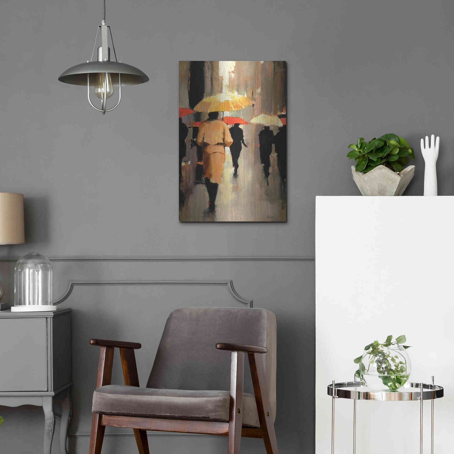 Luxe Metal Art  'In Barcelona'  by Lorraine Christie, Metal Wall Art,16x24