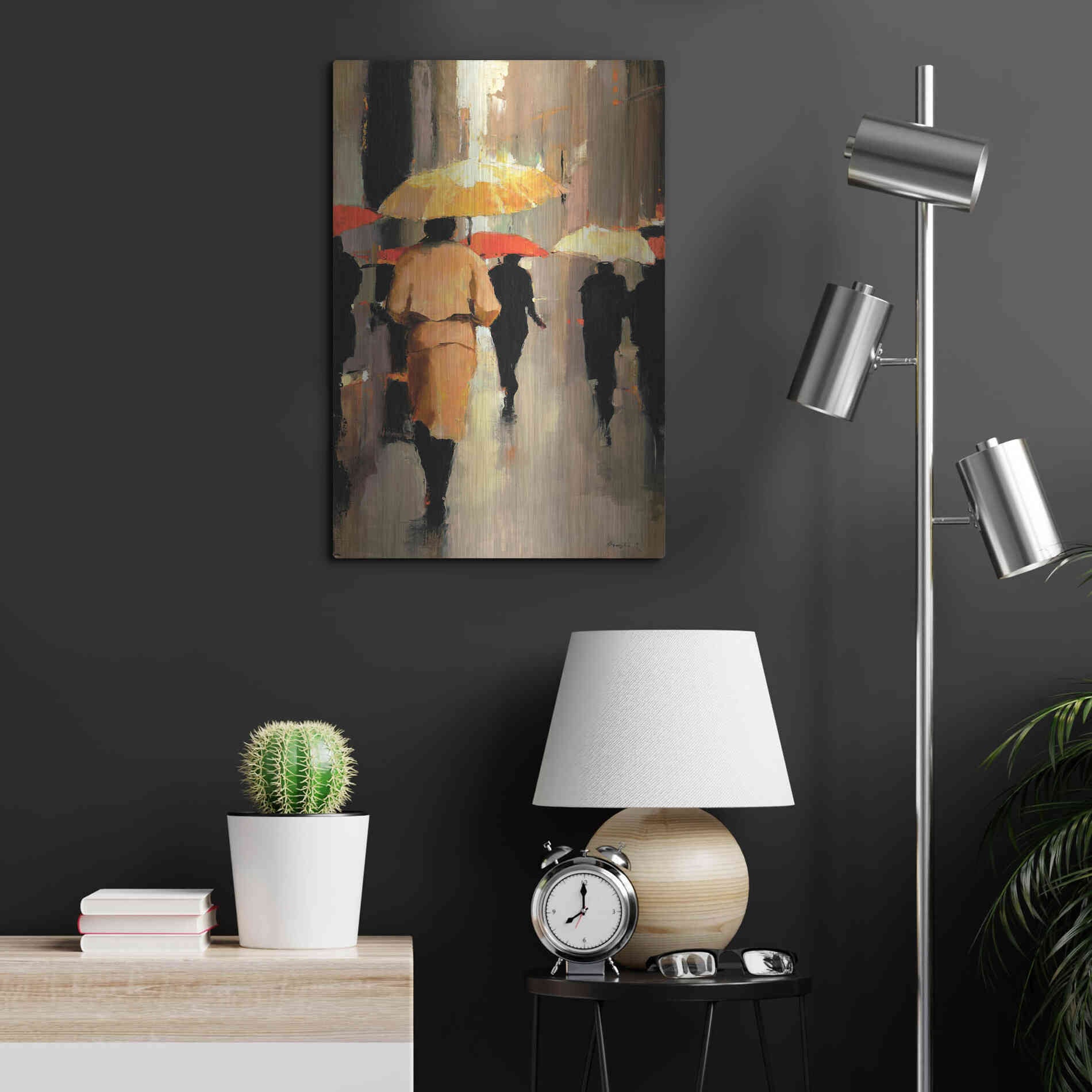Luxe Metal Art  'In Barcelona'  by Lorraine Christie, Metal Wall Art,16x24