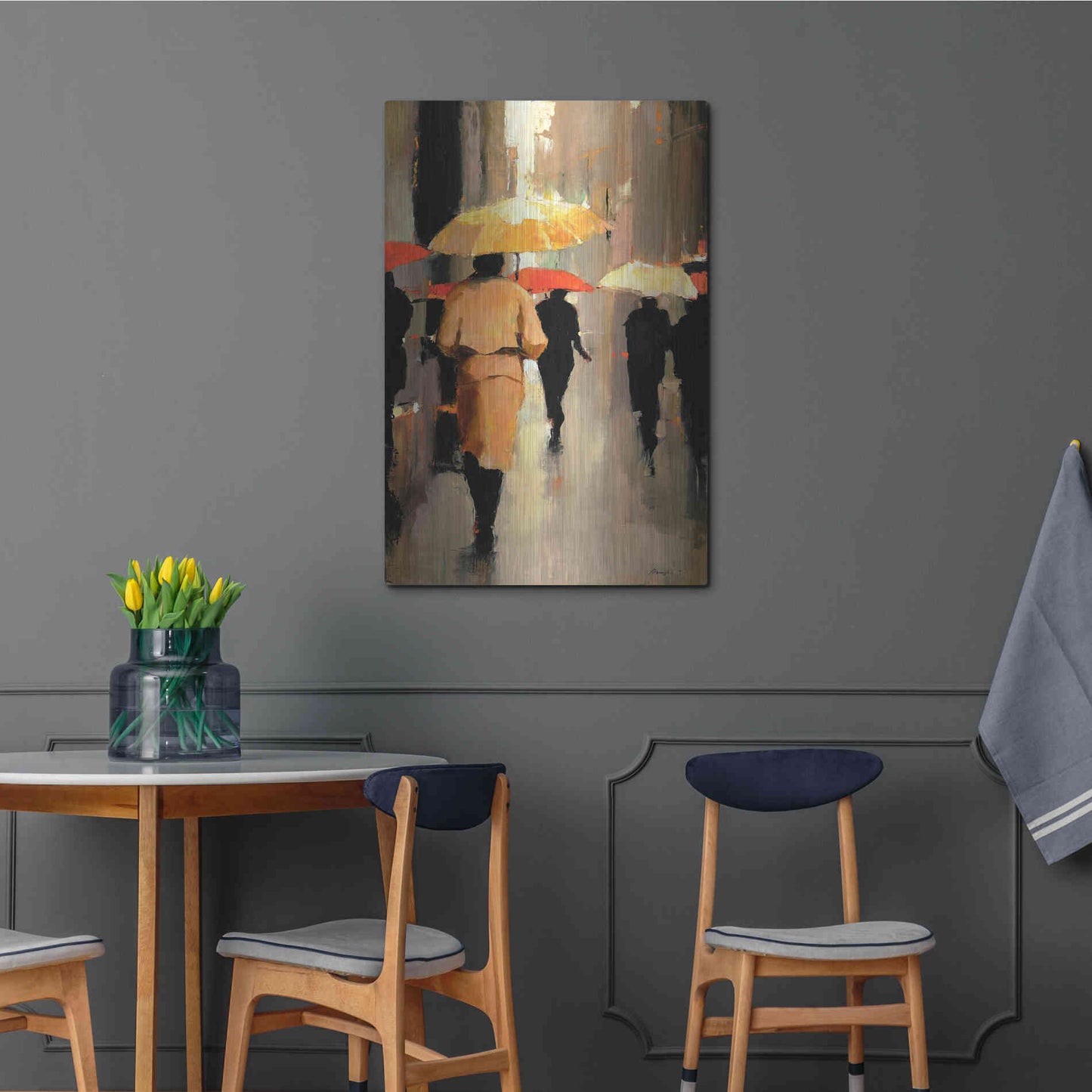 Luxe Metal Art  'In Barcelona'  by Lorraine Christie, Metal Wall Art,24x36
