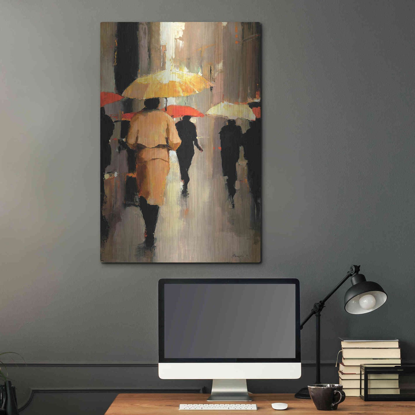 Luxe Metal Art  'In Barcelona'  by Lorraine Christie, Metal Wall Art,24x36