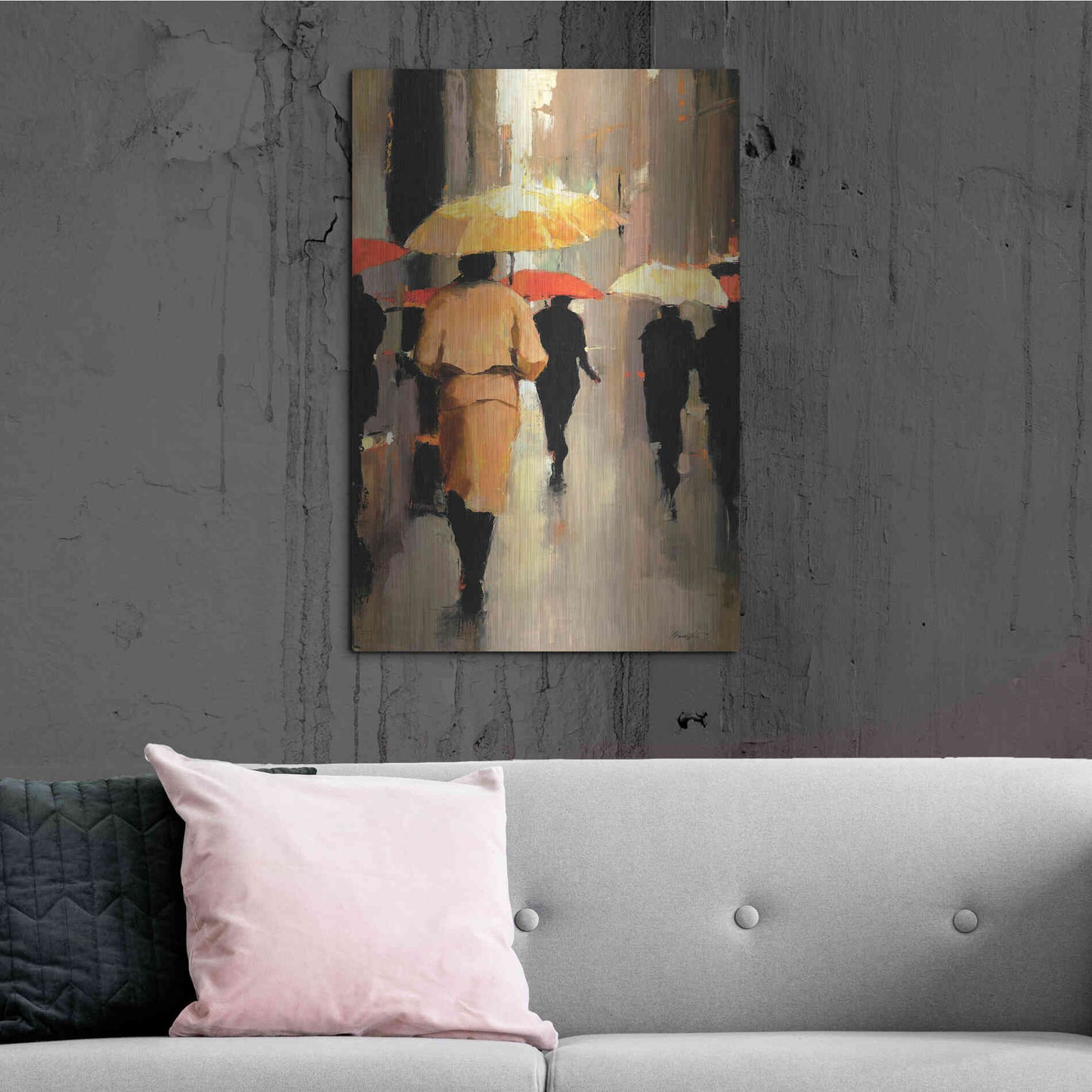 Luxe Metal Art  'In Barcelona'  by Lorraine Christie, Metal Wall Art,24x36