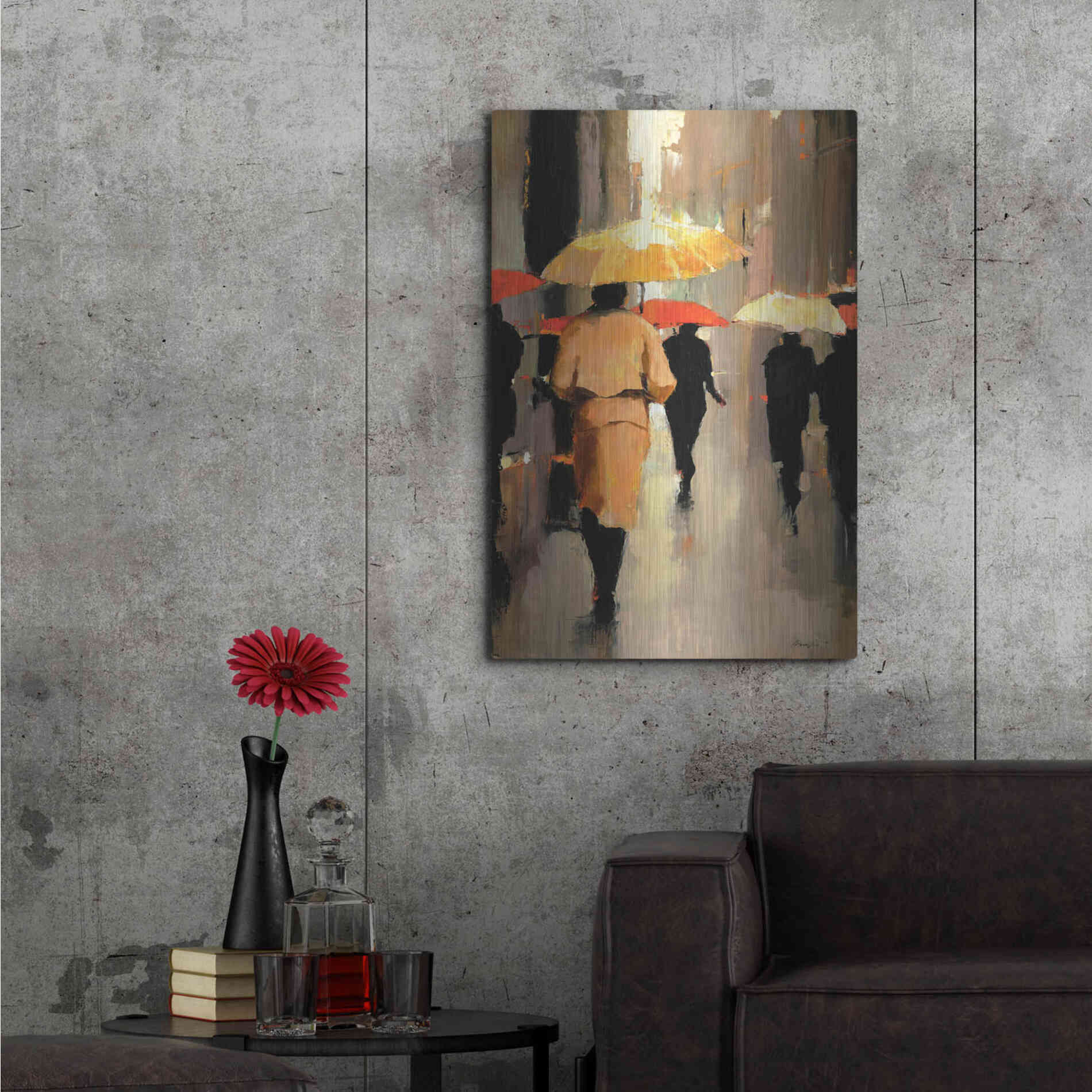 Luxe Metal Art  'In Barcelona'  by Lorraine Christie, Metal Wall Art,24x36