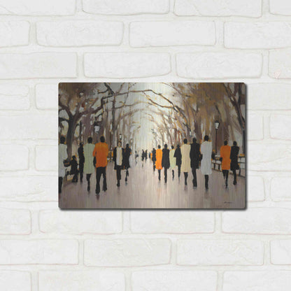 Luxe Metal Art  'Poet's Walk'  by Lorraine Christie, Metal Wall Art,16x12