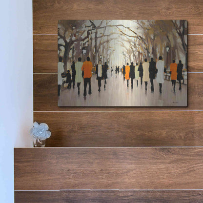 Luxe Metal Art  'Poet's Walk'  by Lorraine Christie, Metal Wall Art,16x12