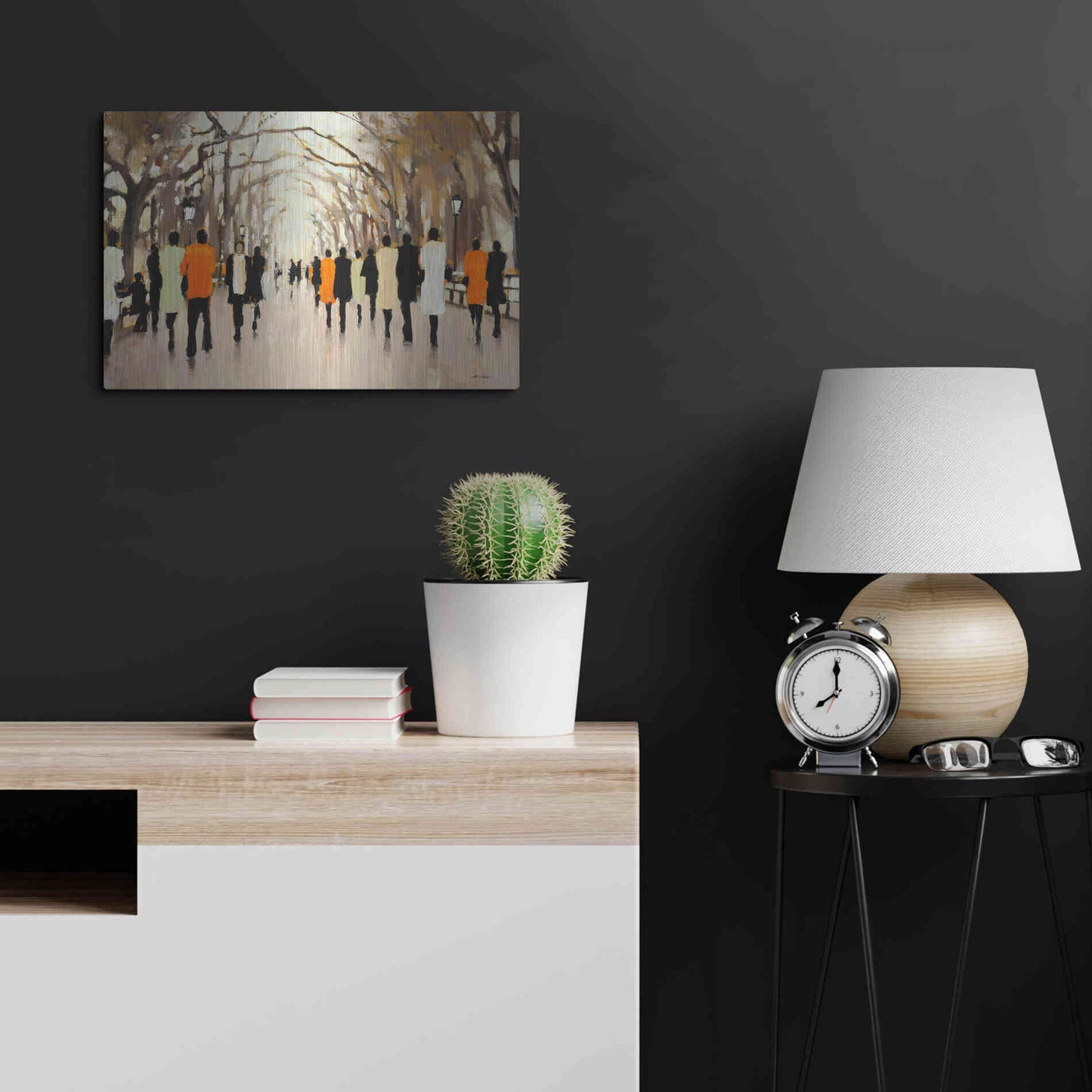 Luxe Metal Art  'Poet's Walk'  by Lorraine Christie, Metal Wall Art,24x16